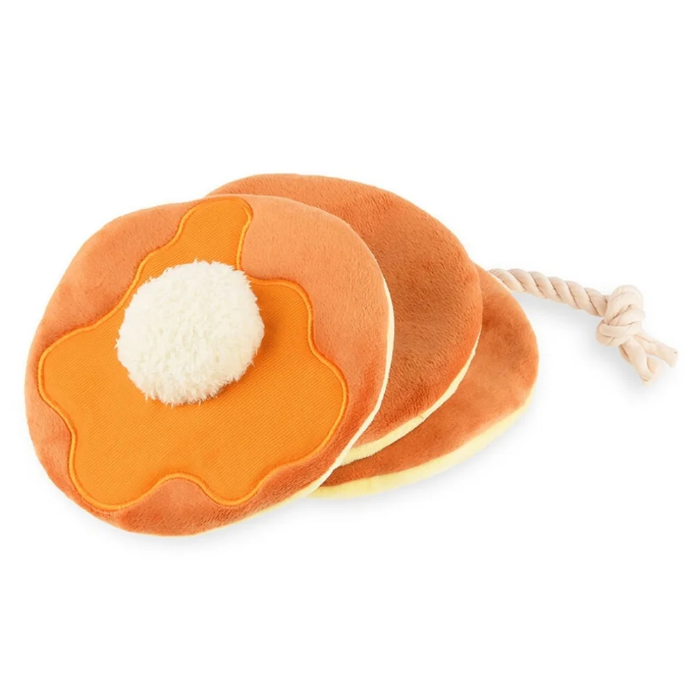P.L.A.Y. IHOP Breakfast Pancake Pip Stack Dog Toy - New With Tags